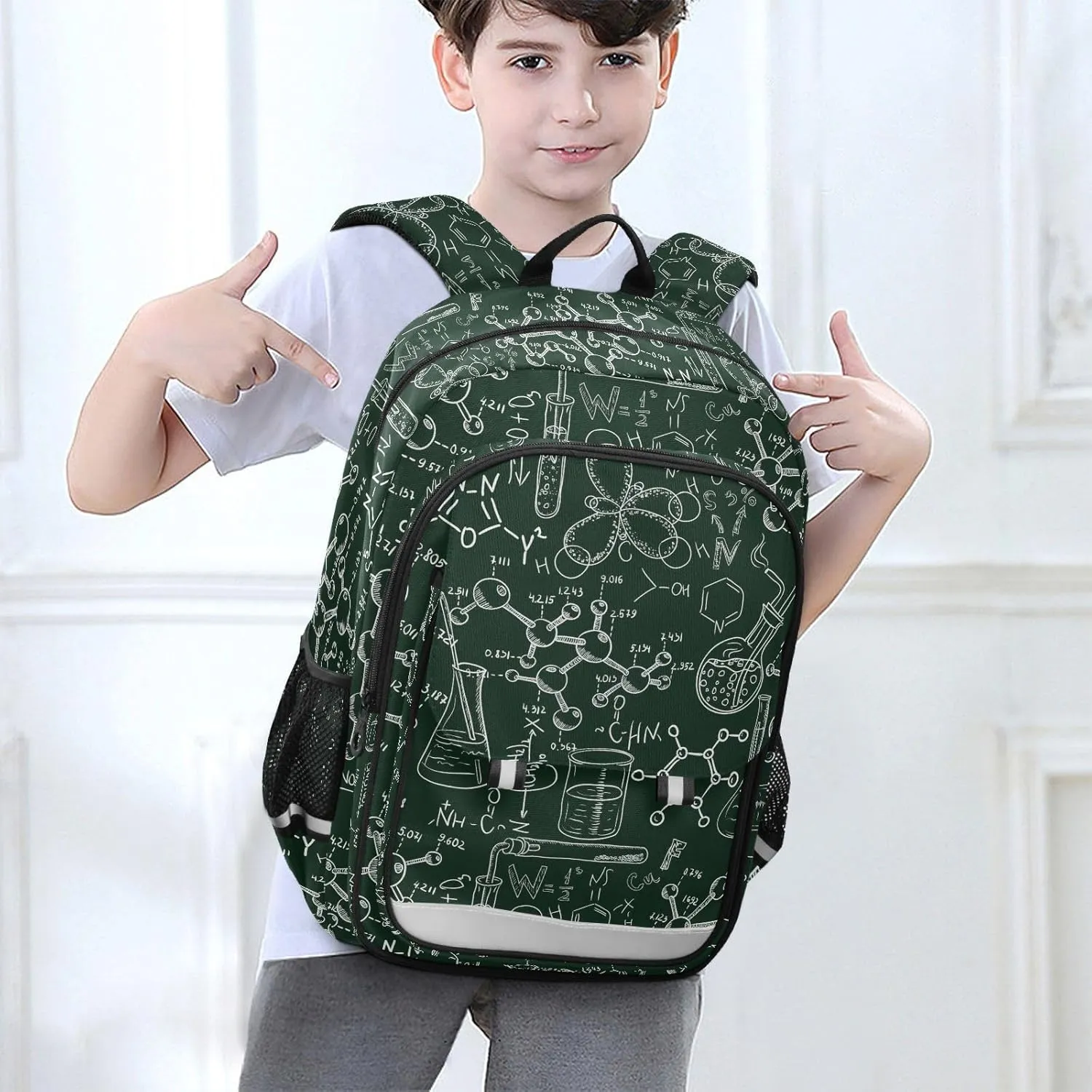 ALAZA School backpacks for girls boys Science Old Chemistry Education Backpack Students Bookbag for school bag Womens Casual Daypack College Bookbag