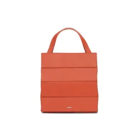 Block Small Foldable Handbag - Orange