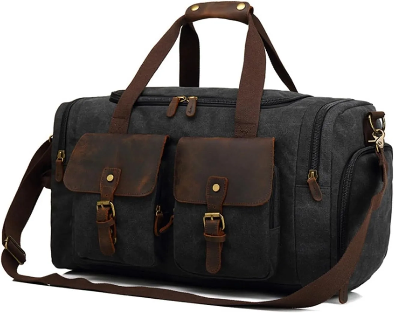 Canvas Large Capacity Travel Bag Men's Handbag Casual Wear Resistant Single Shoulder Diagonal Luggage Bag