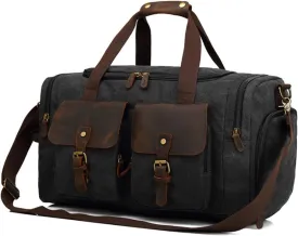 Canvas Large Capacity Travel Bag Men's Handbag Casual Wear Resistant Single Shoulder Diagonal Luggage Bag
