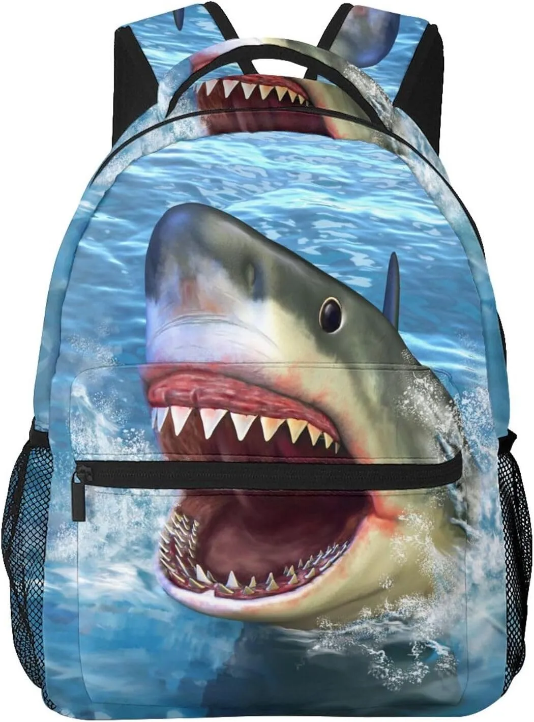 Cool Shark Mouth Backpack For School Laptop Bags Bookbag Big Casual Daypack For Student Girls Boys Kids Teens Travel Sports Work