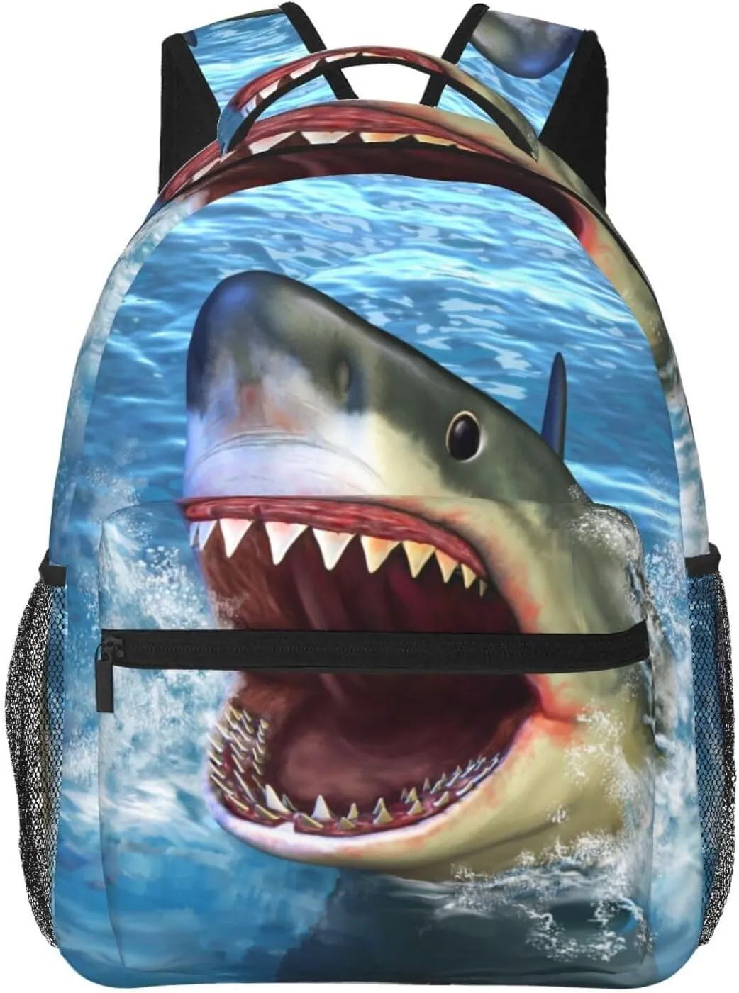 Cool Shark Mouth Backpack For School Laptop Bags Bookbag Big Casual Daypack For Student Girls Boys Kids Teens Travel Sports Work