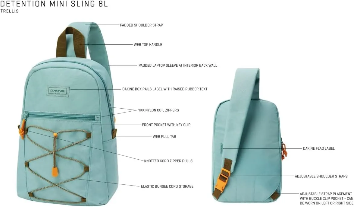 Dakine Detention Mini Sling 8L - Black Onyx