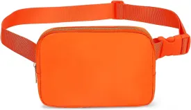 Fashion Crossbody Fanny Packs - Waterproof Orange Kids & Women's Mini Belt Bag With Adjustable Strap