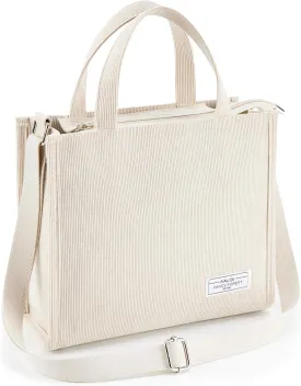 KALIDI Tote Bag for Women Corduroy Crossbody Bag Casual Zipper Tote Fashion Shoulder Handbag Hobo bag with Pockets