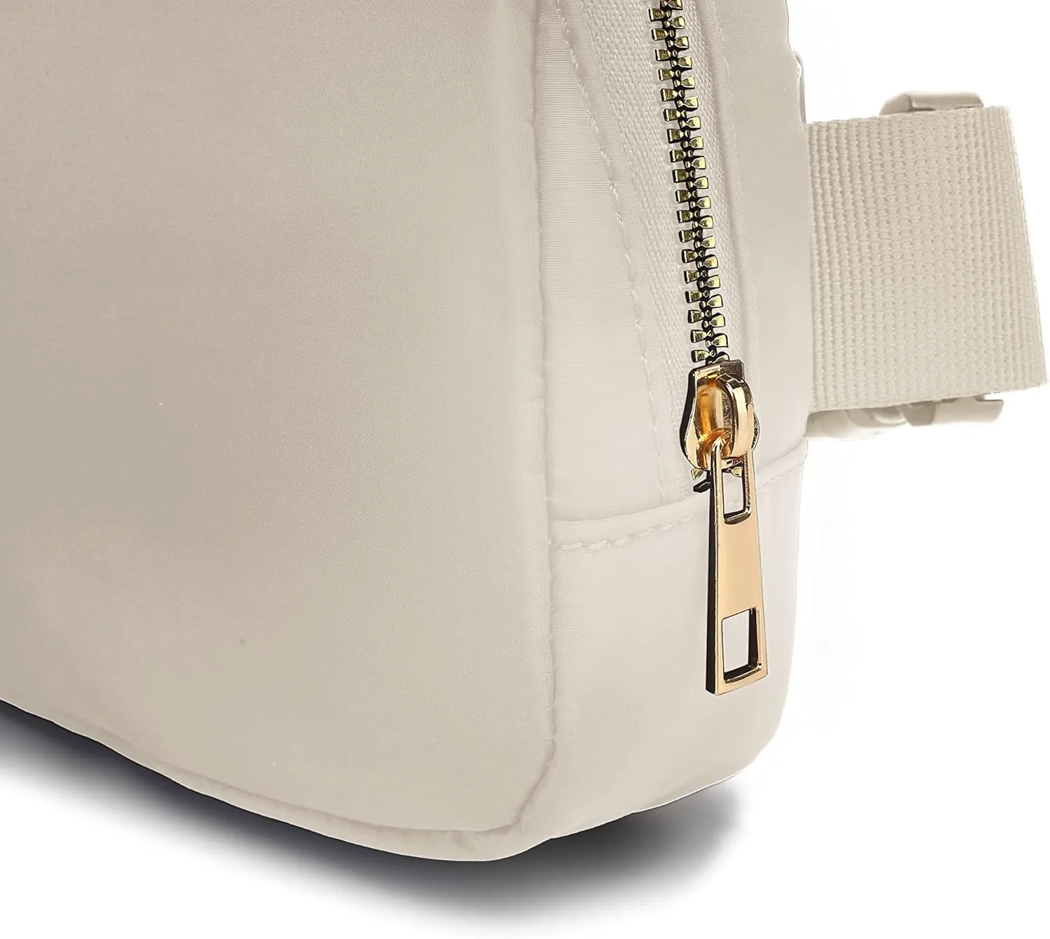 Khaki/Beige Mini Crossbody Fanny Packs for Kids & Women - Waterproof Fashion Belt Bag With Adjustable Strap