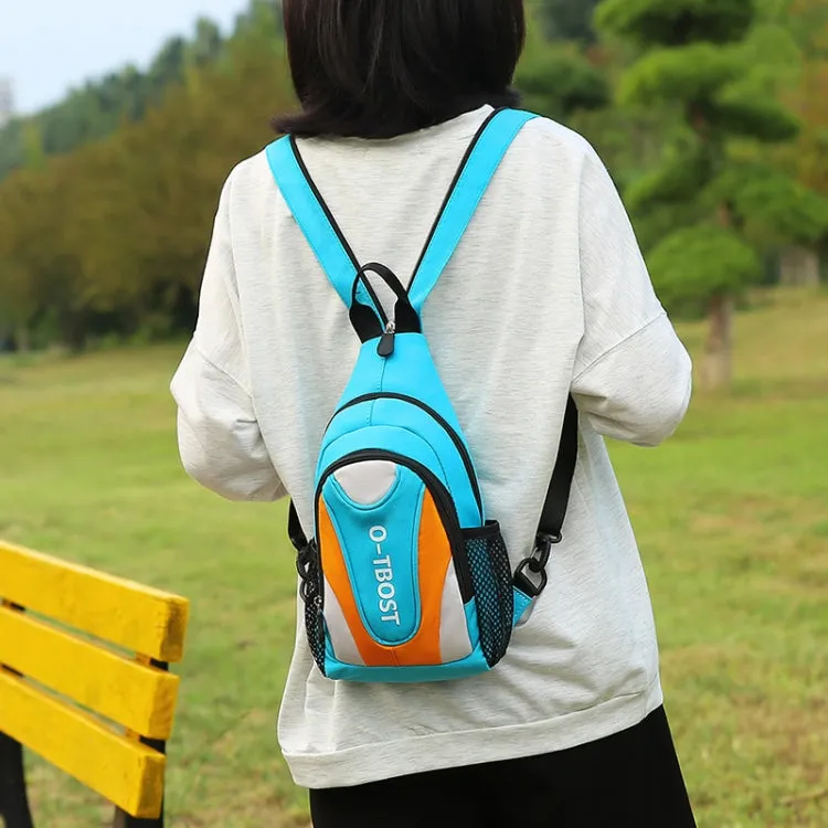 O-TBOST Outdoor Casual Multifunctional Crossbody Backpack(Dark Blue And Purple)