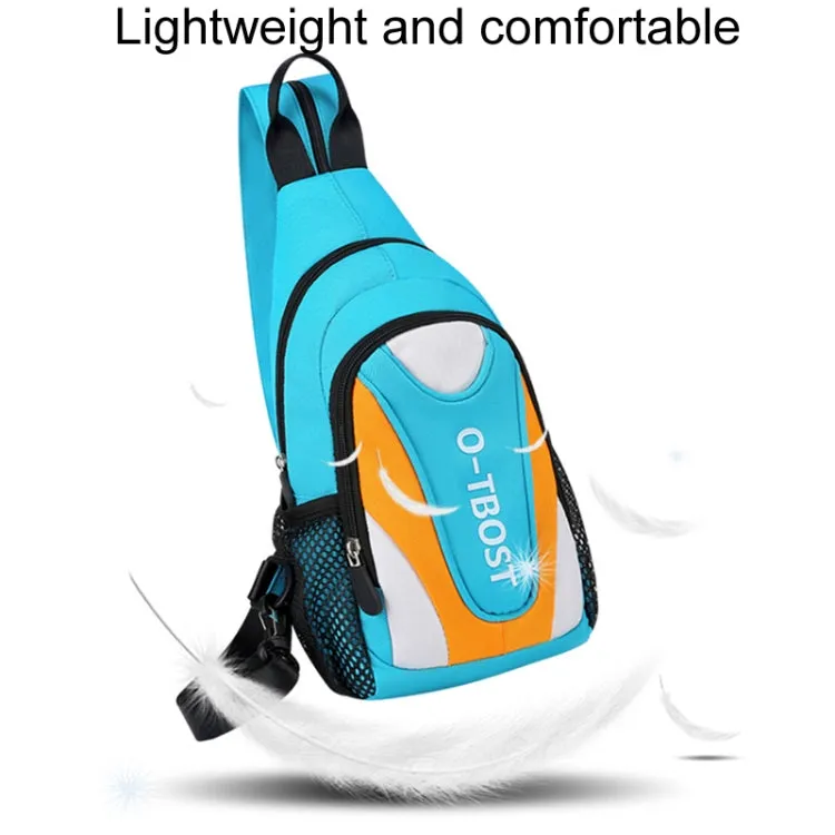 O-TBOST Outdoor Casual Multifunctional Crossbody Backpack(Dark Blue And Purple)