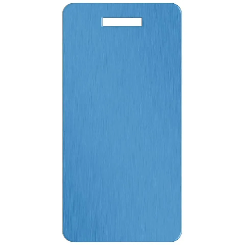 Personalized Aluminum Luggage Tags with Optional Leather Casing