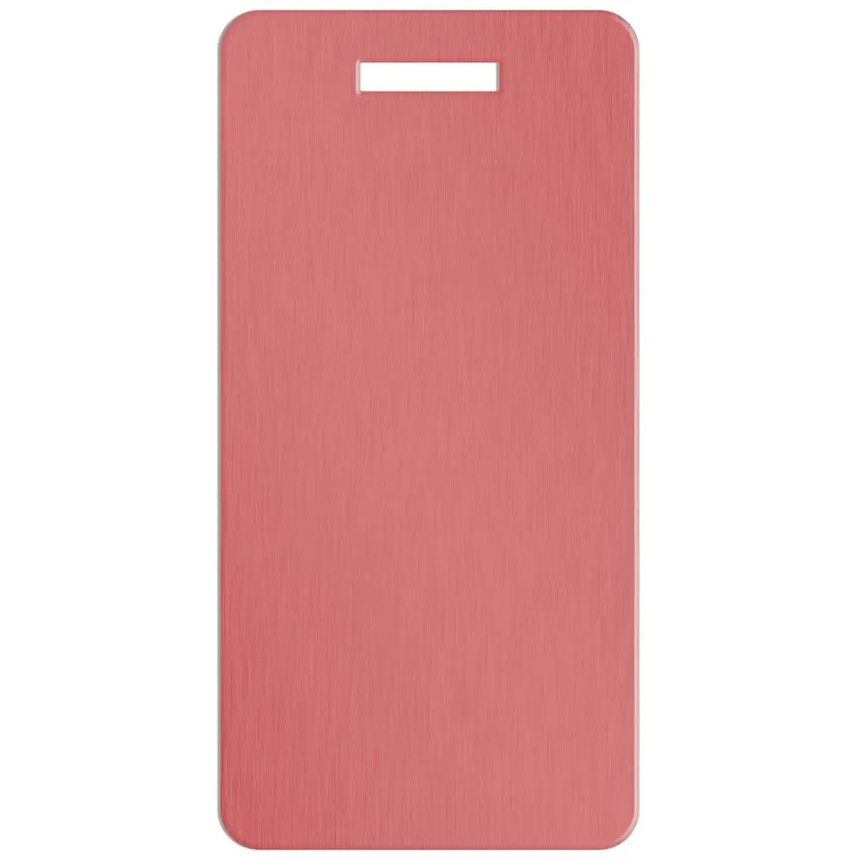 Personalized Aluminum Luggage Tags with Optional Leather Casing