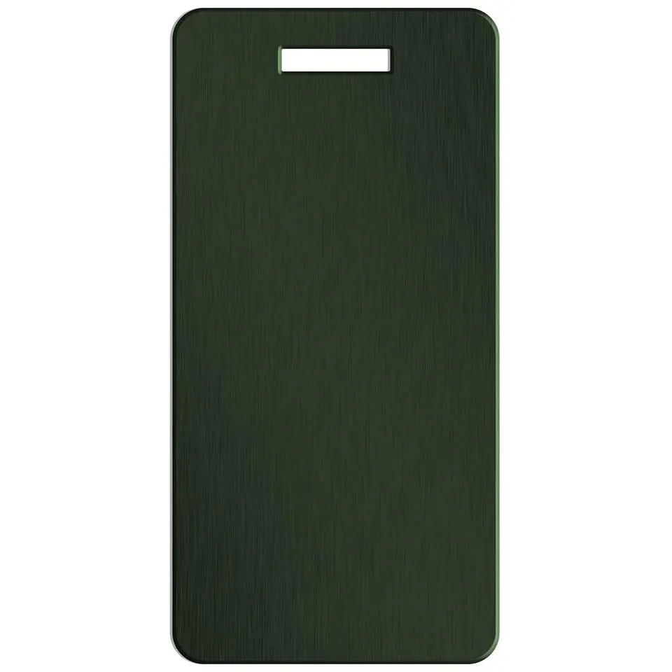 Personalized Aluminum Luggage Tags with Optional Leather Casing