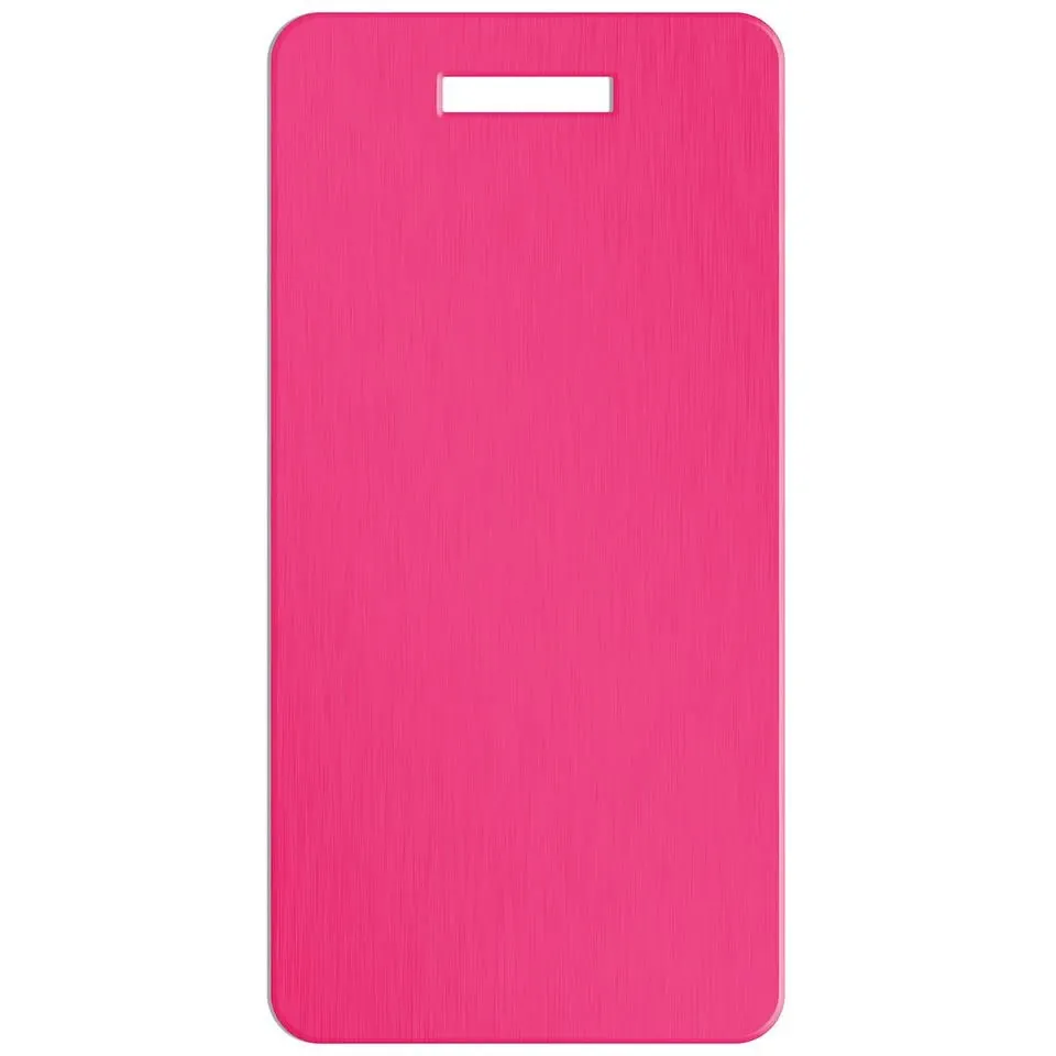 Personalized Aluminum Luggage Tags with Optional Leather Casing