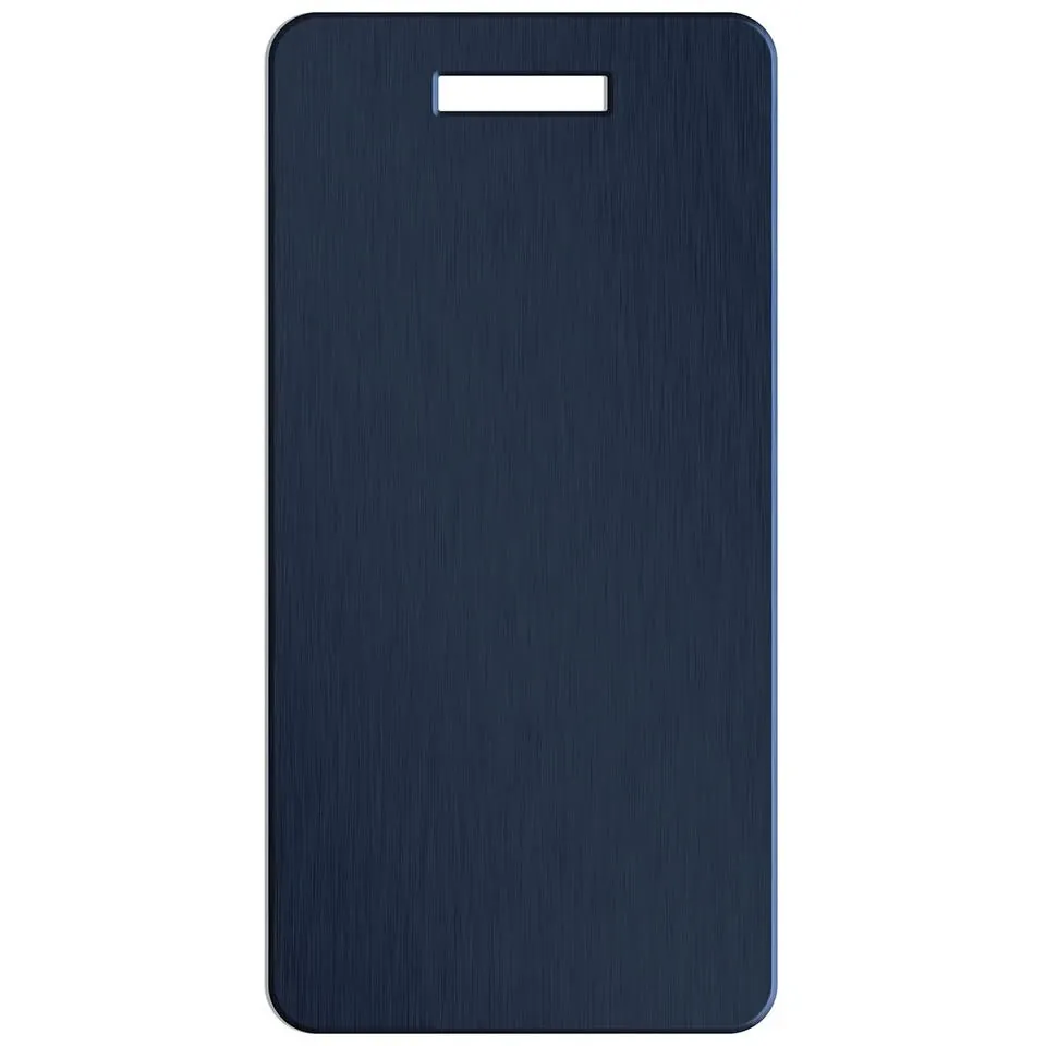 Personalized Aluminum Luggage Tags with Optional Leather Casing
