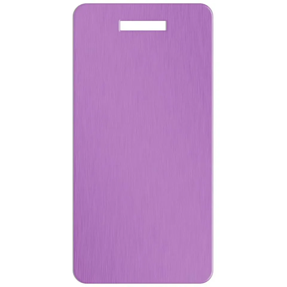Personalized Aluminum Luggage Tags with Optional Leather Casing