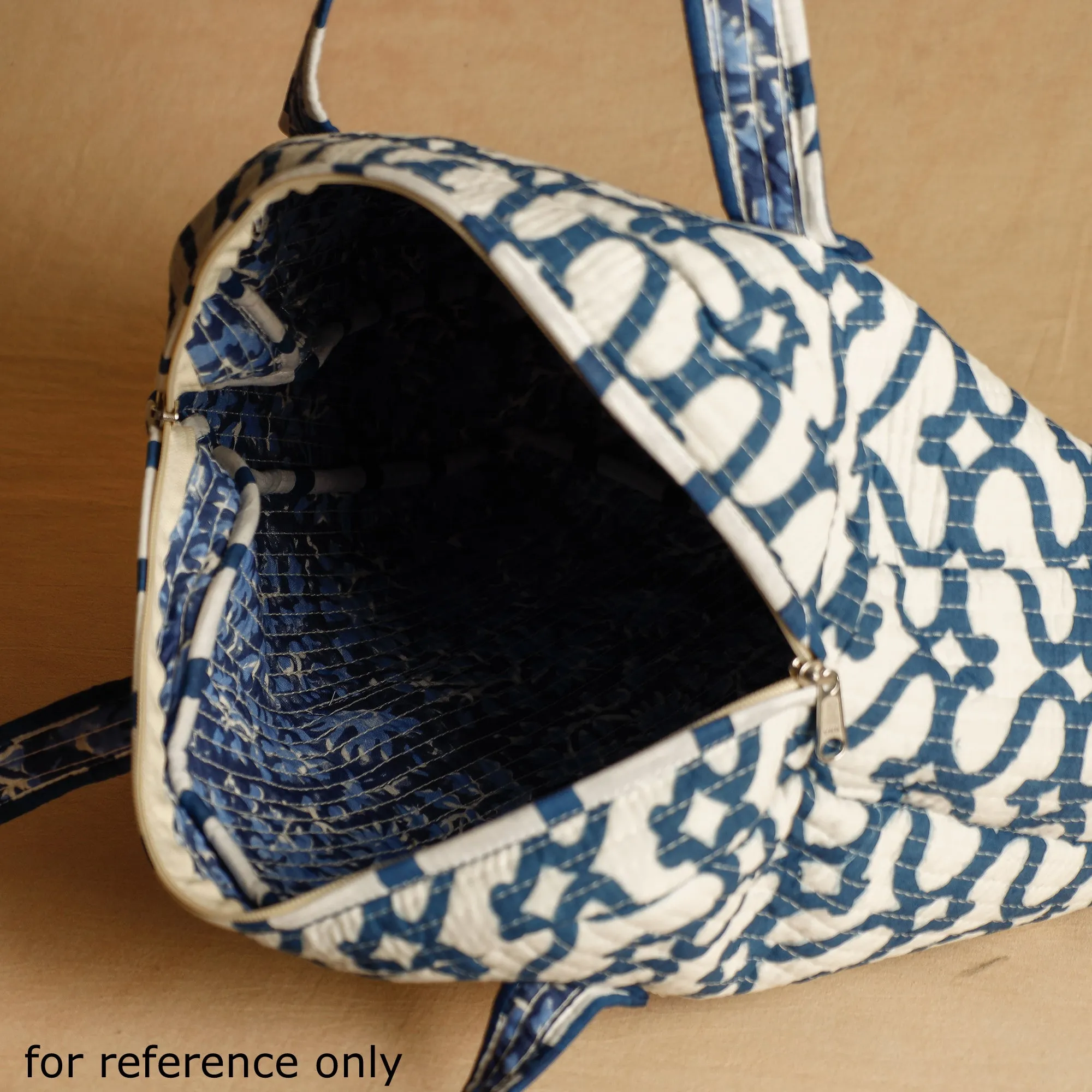 Purple - Handcrafted Sanganeri Quilted Cotton Tote Bag