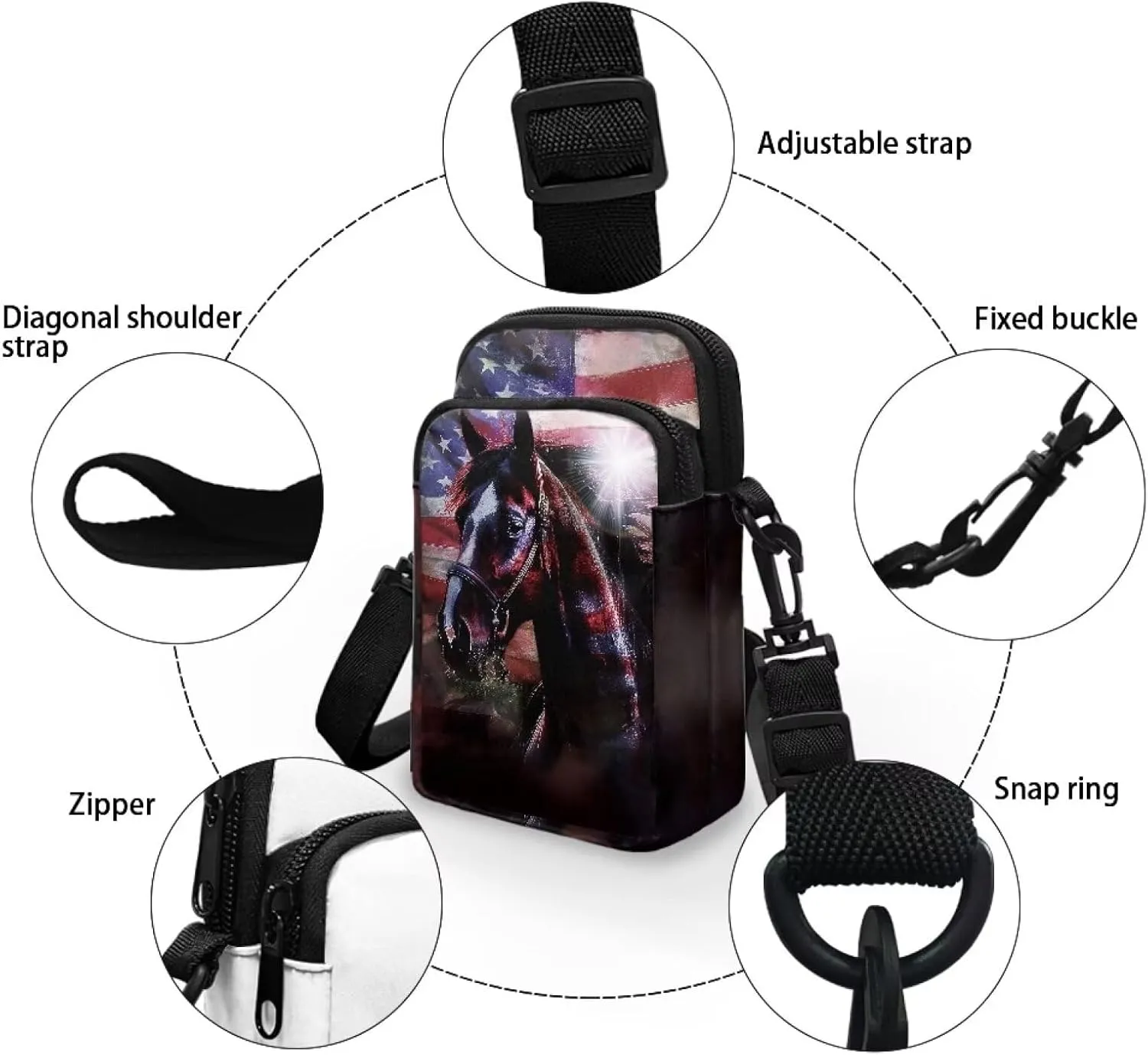 Small Crossbody Bags Purses for Women Crossbody Handbags Cell Phone Wallet Travel Purse Shoulder Bag
