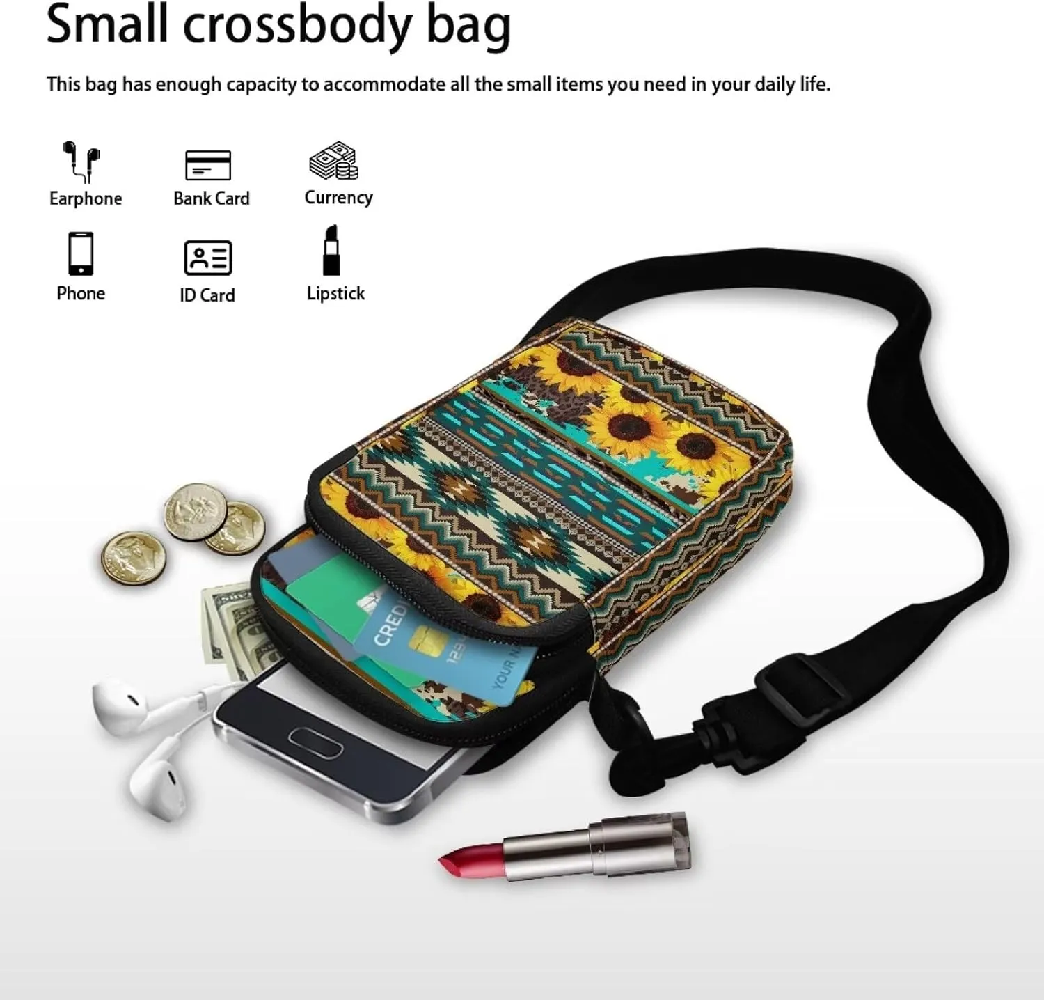 Small Crossbody Bags Purses for Women Crossbody Handbags Cell Phone Wallet Travel Purse Shoulder Bag