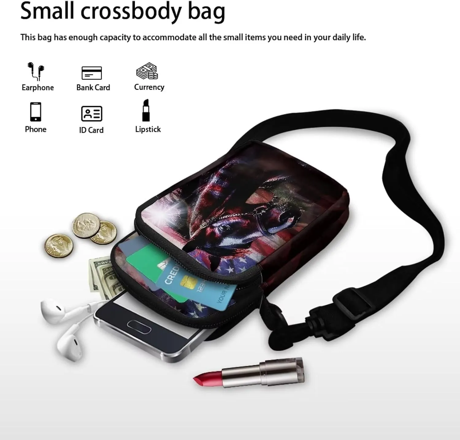 Small Crossbody Bags Purses for Women Crossbody Handbags Cell Phone Wallet Travel Purse Shoulder Bag