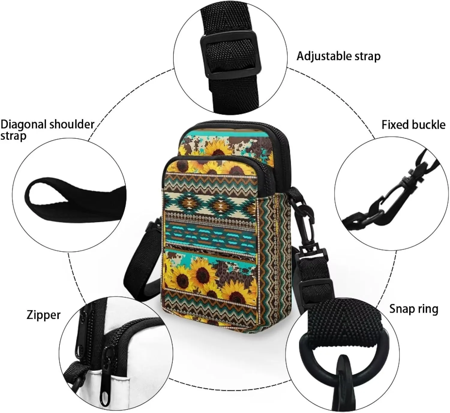 Small Crossbody Bags Purses for Women Crossbody Handbags Cell Phone Wallet Travel Purse Shoulder Bag