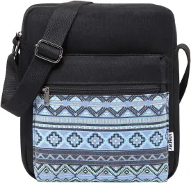 VASCHY Messenger Bag for Girls, Lightweight Canvas Crossbody Bag Purse for Teen Girls Women Fits Water Bottle