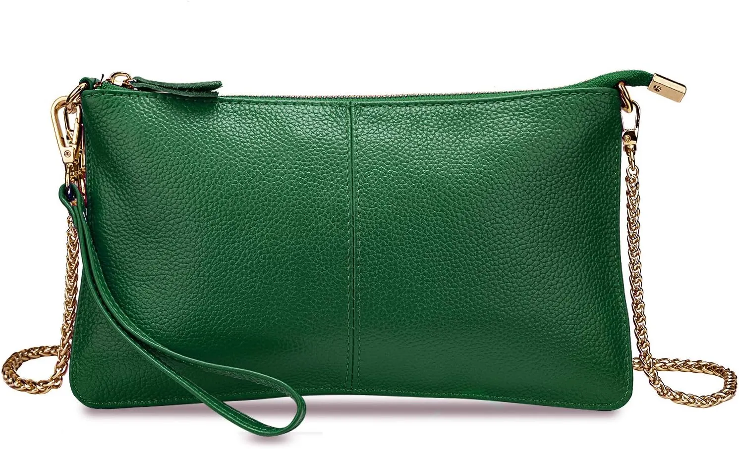 YALUXE Genuine Leather Wristlet Handbags Purses Cell Phone Pocket Clutch Wallet Crossbody Bags for Women