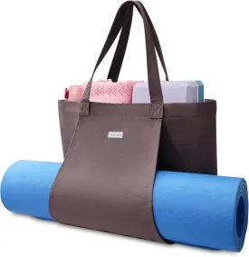 Yoga Bags for Women with Yoga Mats Bags Carrier Carryall Canvas Tote for Pilates Shoulder for Travel Office Beach Workout